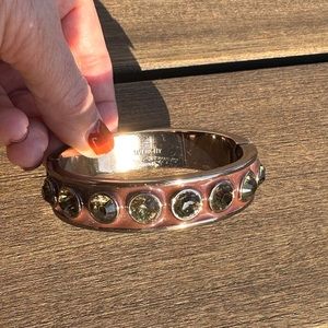 Vintage Givenchy Hinged Enamel Bangle Bracelet